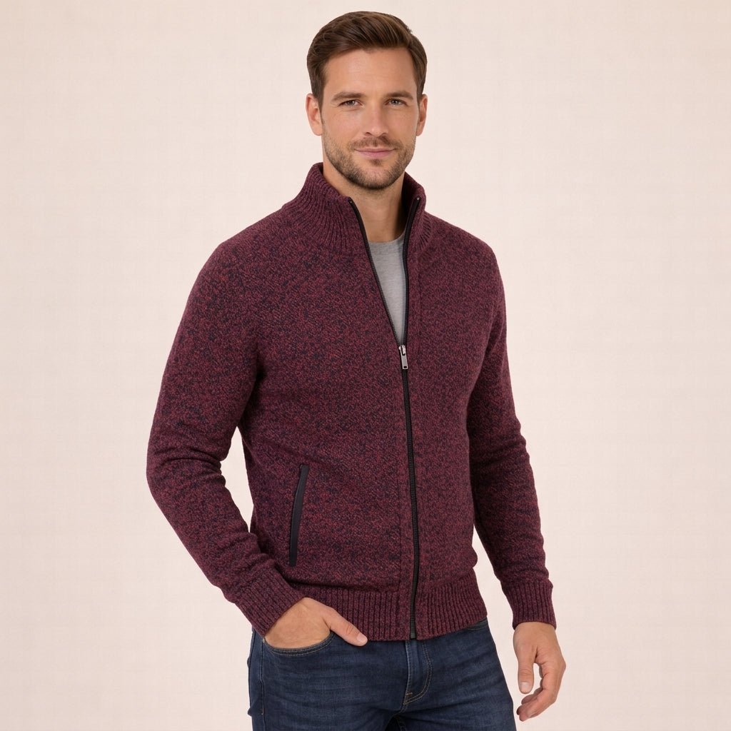 Antonino Merino Wool Full-Zip Sweater — Men's Knitwear 6