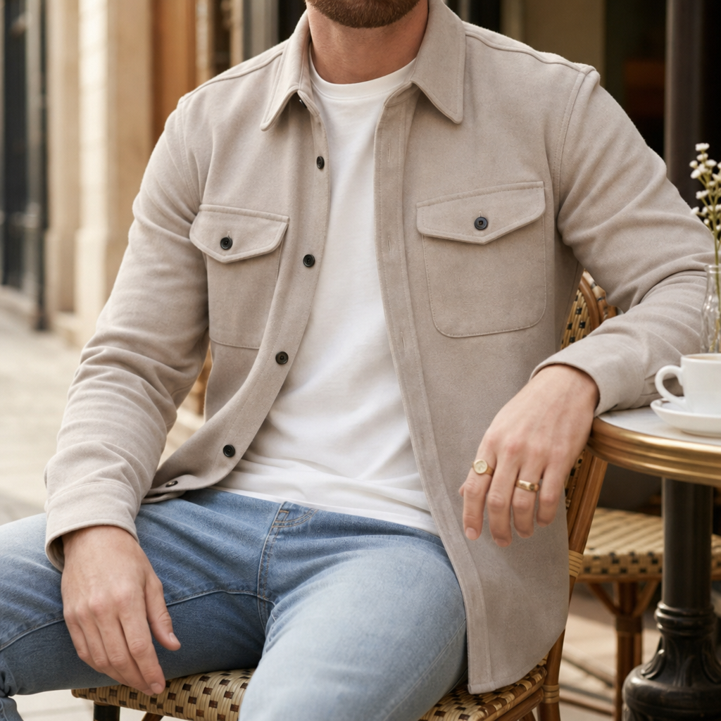 Almeria Relaxed Fit Shirt Jacket — Classic Button-Up Style 8