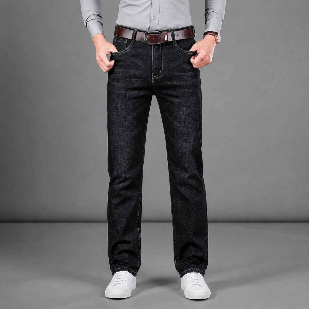 Cefalu Classic Straight Jeans — Premium Cotton Denim 4