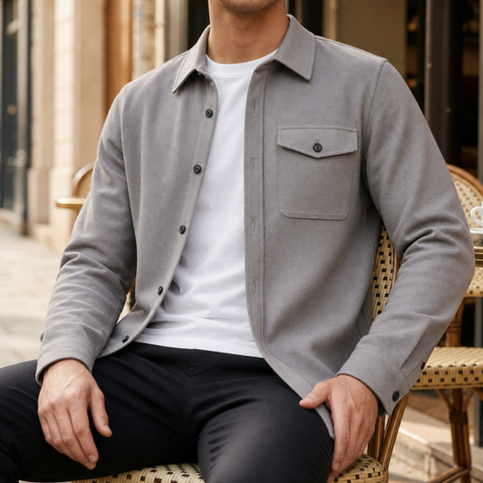 Almeria Relaxed Fit Shirt Jacket — Classic Button-Up Style 1
