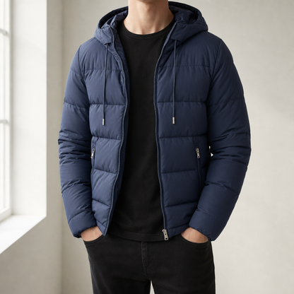 Serifos Hooded Quilted Puffer Jacket — Full-Zip Padded 1