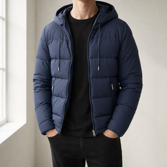 Serifos Hooded Quilted Puffer Jacket — Full-Zip Padded 1