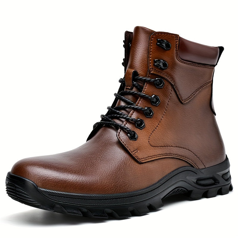 Bradford Rugged Lace-Up Boots — Cushioned Mid-Top for Men 1