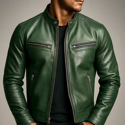 Vintage Genuine Leather Jacket for Men — Classic Style 1