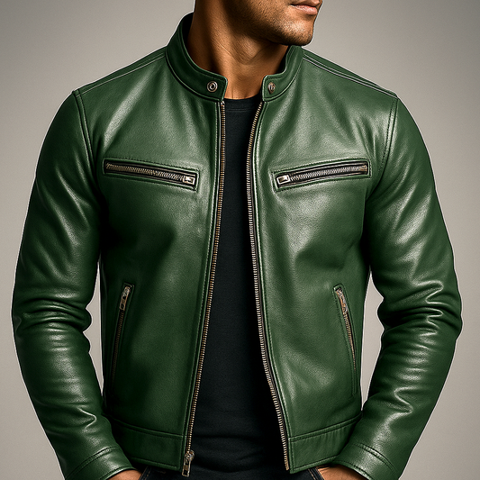 Vintage Genuine Leather Jacket for Men — Classic Style 1