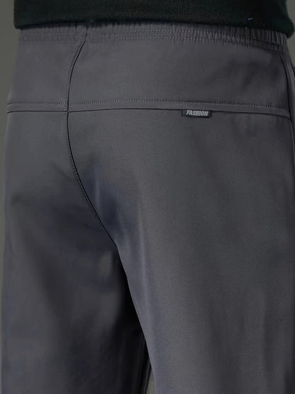 Men's Fleece-Lined Water-Repellent Trousers — Regular Fit 8
