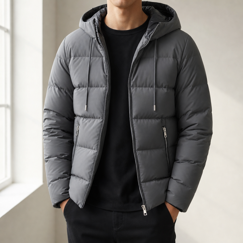 Serifos Hooded Quilted Puffer Jacket — Full-Zip Padded 2