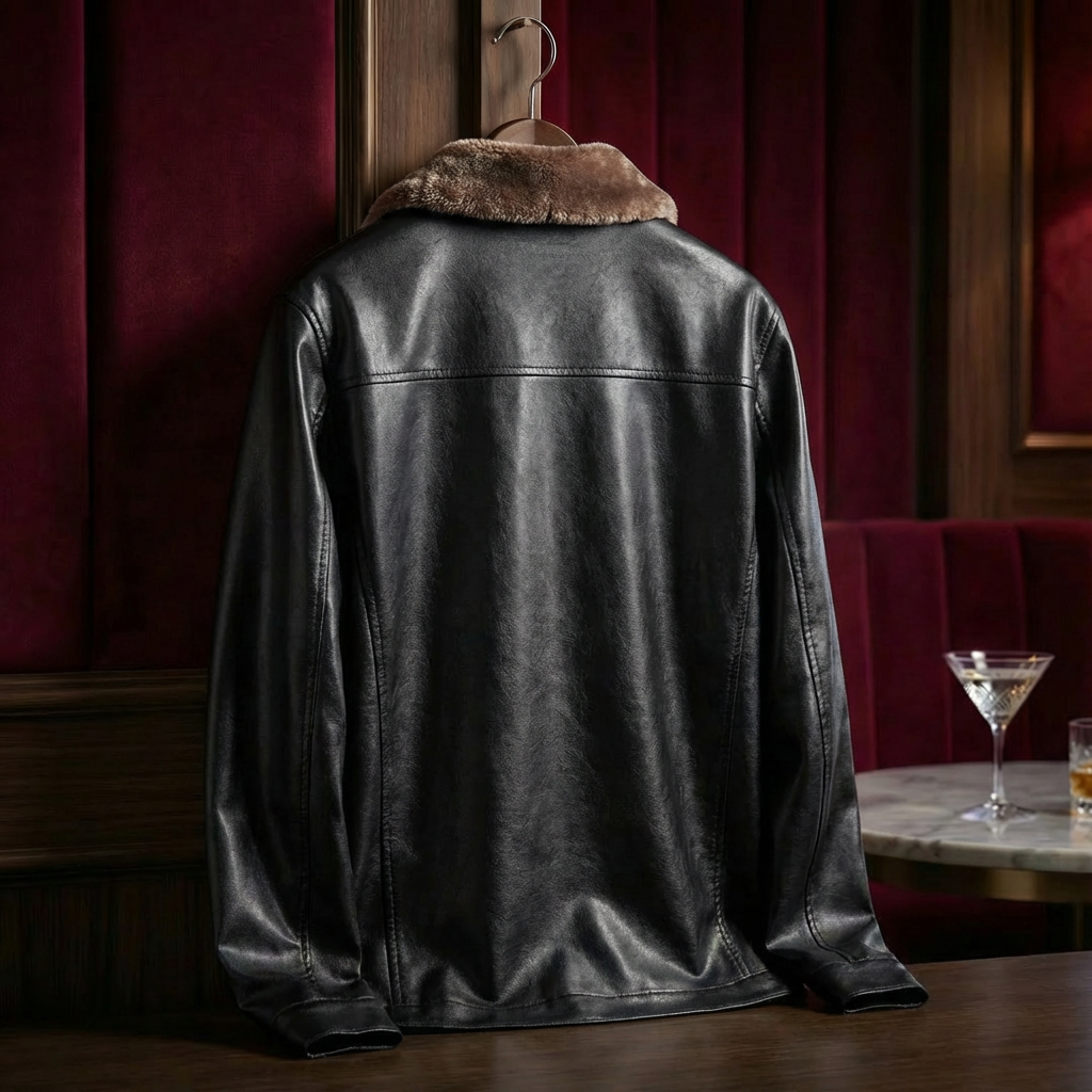 Portofino Full-Grain Leather Jacket — Tailored Classic Fit 3