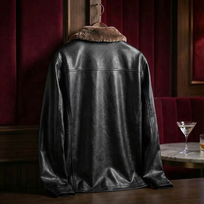 Portofino Full-Grain Leather Jacket — Tailored Classic Fit 3