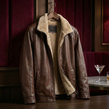Portofino Full-Grain Leather Jacket — Tailored Classic Fit 1