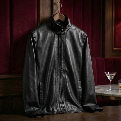 Portofino Full-Grain Leather Jacket — Tailored Classic Fit 4