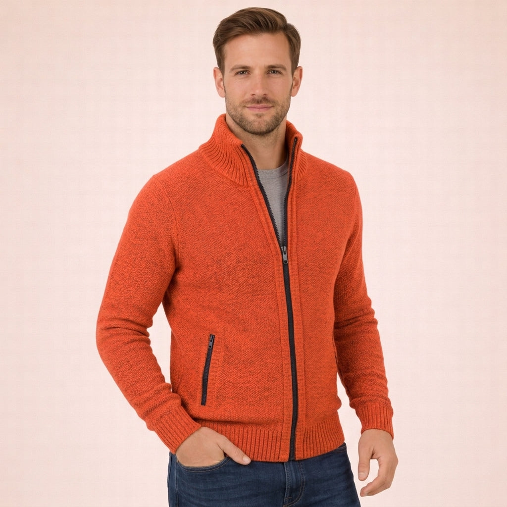 Antonino Merino Wool Full-Zip Sweater — Men's Knitwear 5