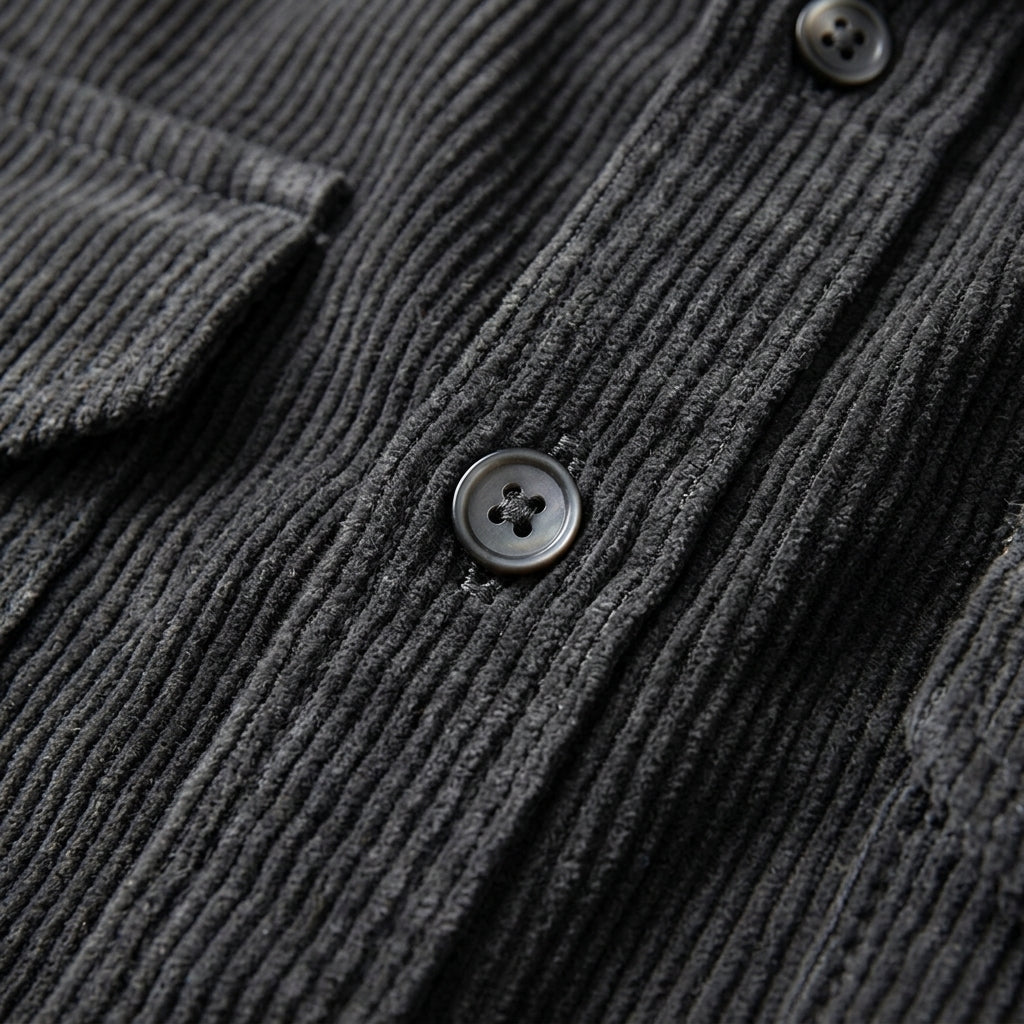 Men's Corduroy Overshirt — Tailored Layering Shirt 5