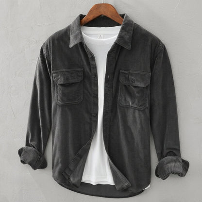 Men's Corduroy Overshirt — Tailored Layering Shirt 1