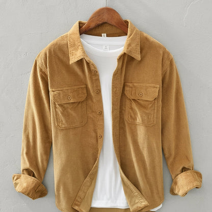 Men's Corduroy Overshirt — Tailored Layering Shirt 3