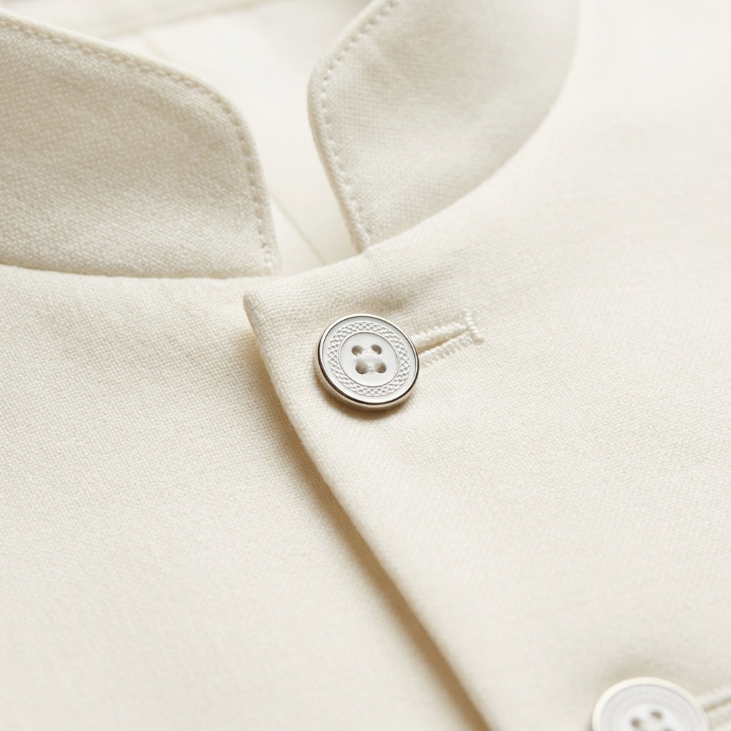 Monaco Stand Collar Blazer — Slim Fit Structured Jacket 5