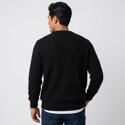 Crew Neck Sweater — Soft Woven Relaxed Fit Everyday Essential 6