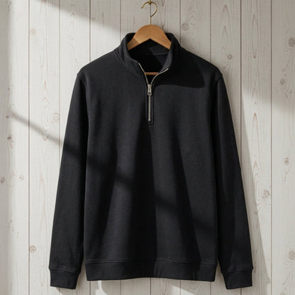 Fleece Quarter-Zip Pullover — Soft Cotton Blend, 7 Colors 4