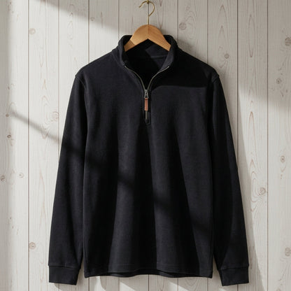 Fleece Quarter-Zip Pullover — Soft Cotton Blend, 7 Colors 5