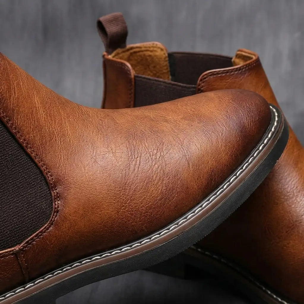 Belmont Men's Chelsea Boots — Premium Leather Slip-On 5