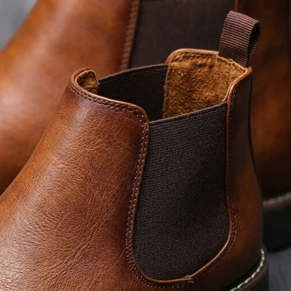 Belmont Men's Chelsea Boots — Premium Leather Slip-On 6