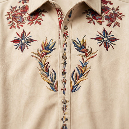 Rodeo Embroidered Western Shirt — Cotton Short Sleeve Top 3
