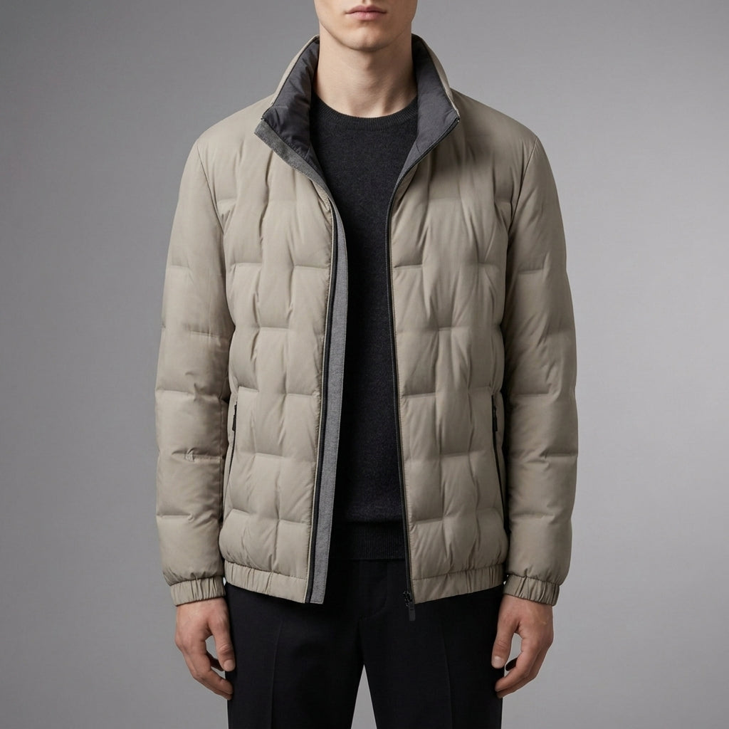 Quilted Down Puffer Jacket — Lightweight Water-Resistant Coat 2