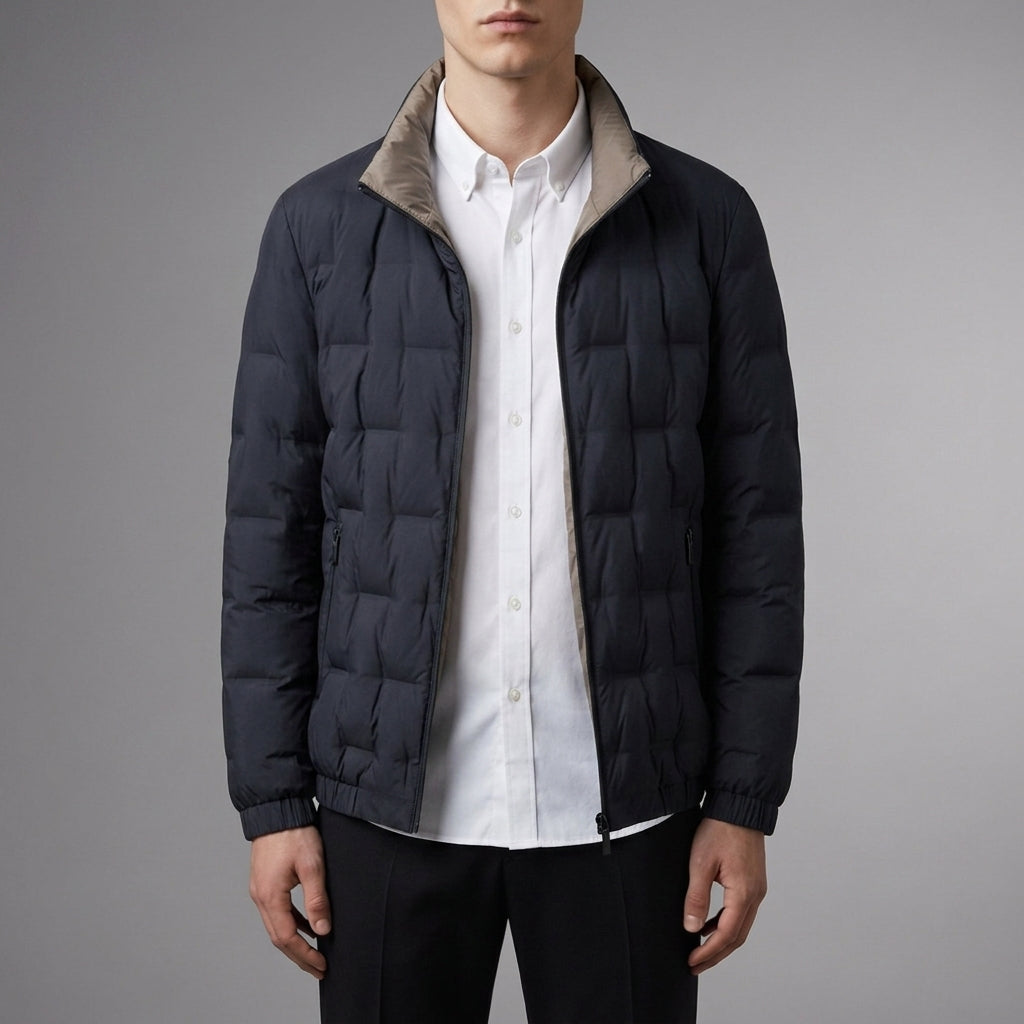 Quilted Down Puffer Jacket — Lightweight Water-Resistant Coat 3
