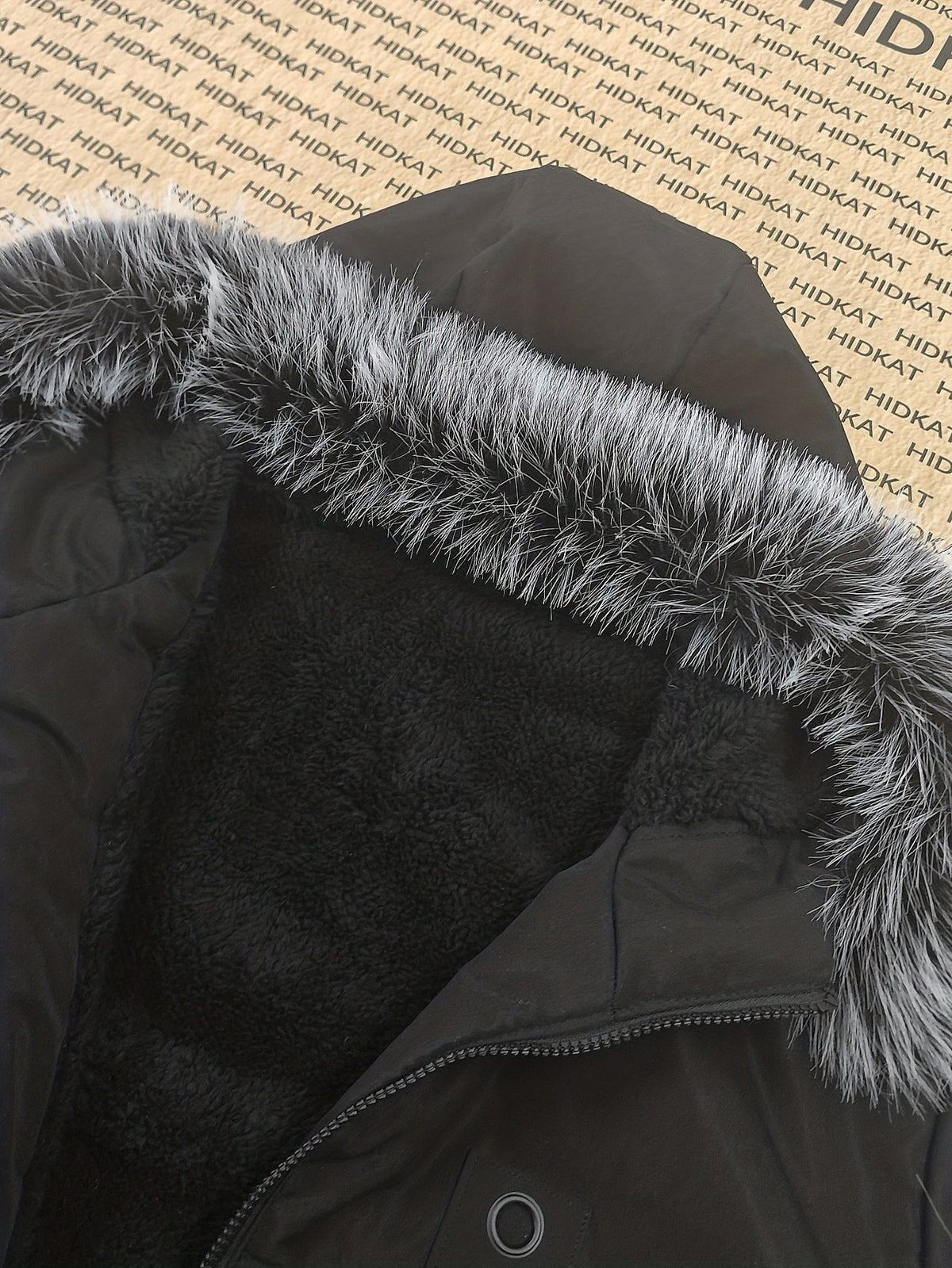 Men's Fleece-Lined Hooded Parka — Mid-Length Winter Coat 8