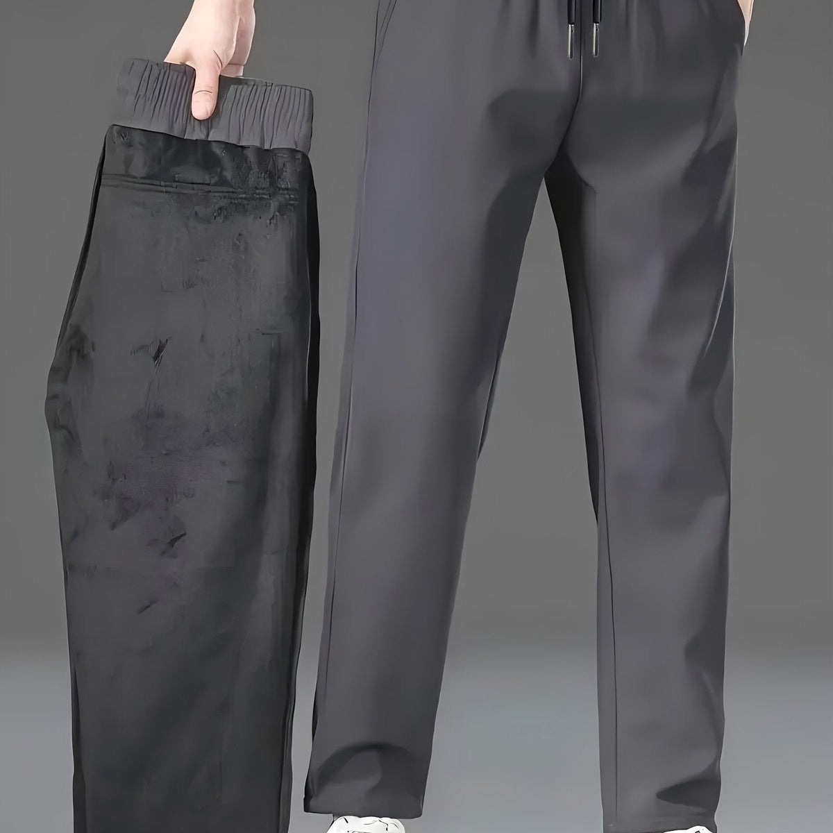 Men's Fleece-Lined Water-Repellent Trousers — Regular Fit 13