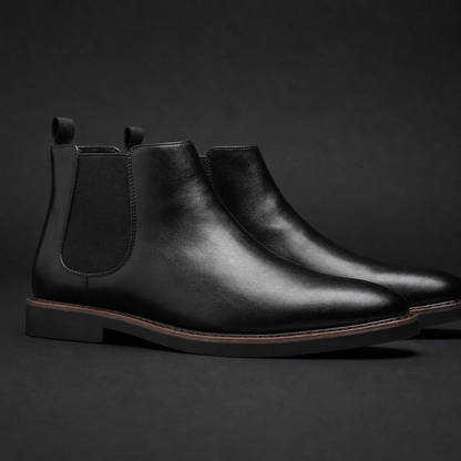 Faux Leather Chelsea Boots — Slip-On Cushioned Insole 3