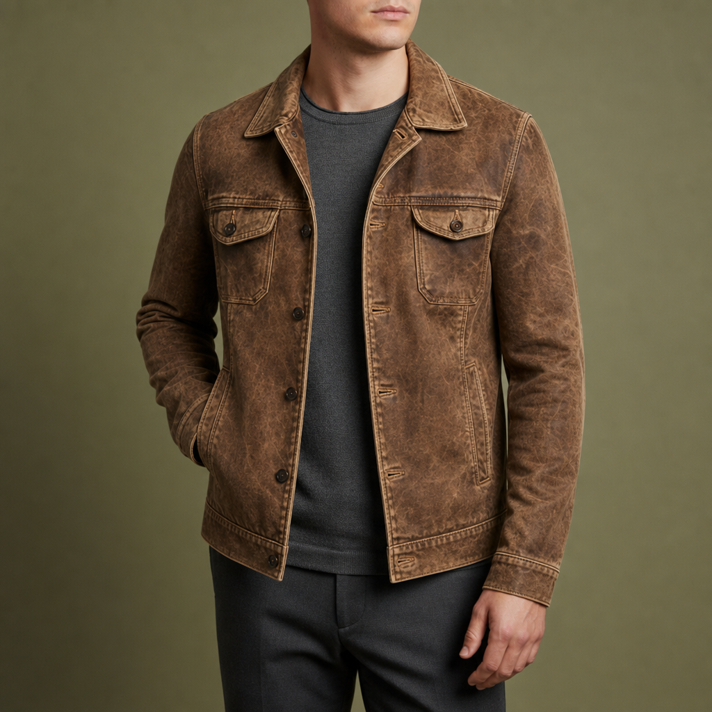Mljet Vintage Washed Denim Jacket — Classic Multi-Pocket 3