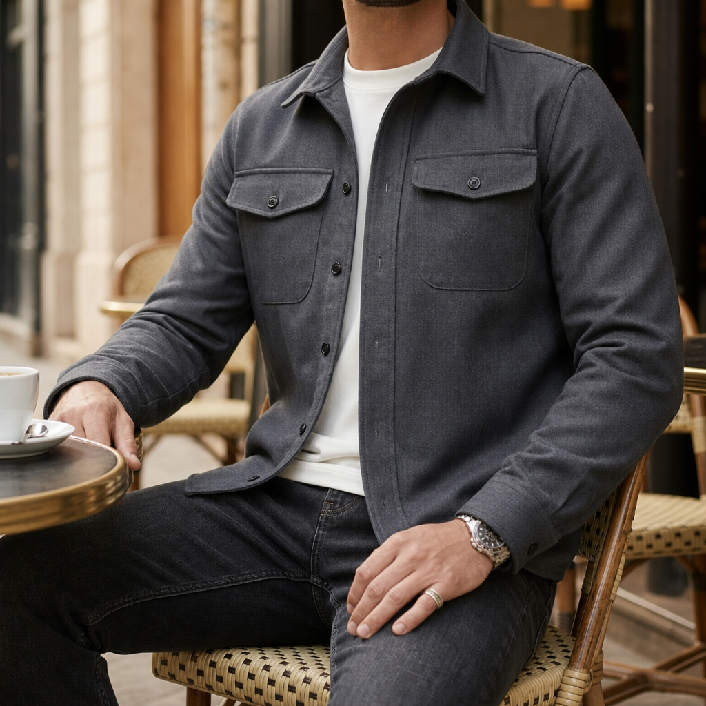 Almeria Relaxed Fit Shirt Jacket — Classic Button-Up Style 3