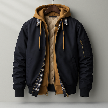Men's Insulated Winter Shell Jacket – Water-Resistant Hood 3