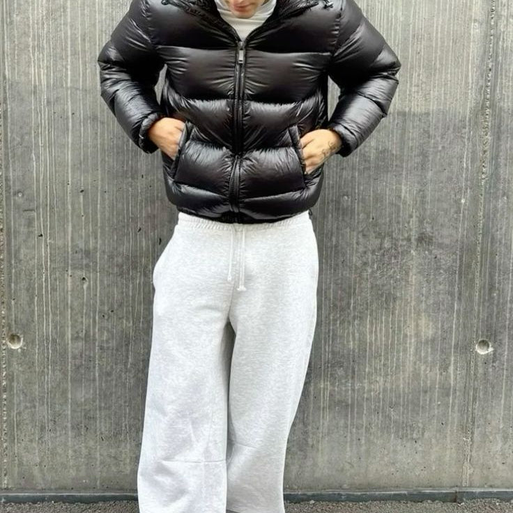 Men's Sherpa Lined Quilted Puffer Jacket with Hood 3