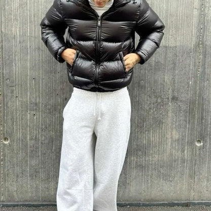 Men's Sherpa Lined Quilted Puffer Jacket with Hood 3