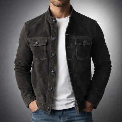 Classic Pocket Suede Jacket — Premium Italian Suede Men's Coat 4