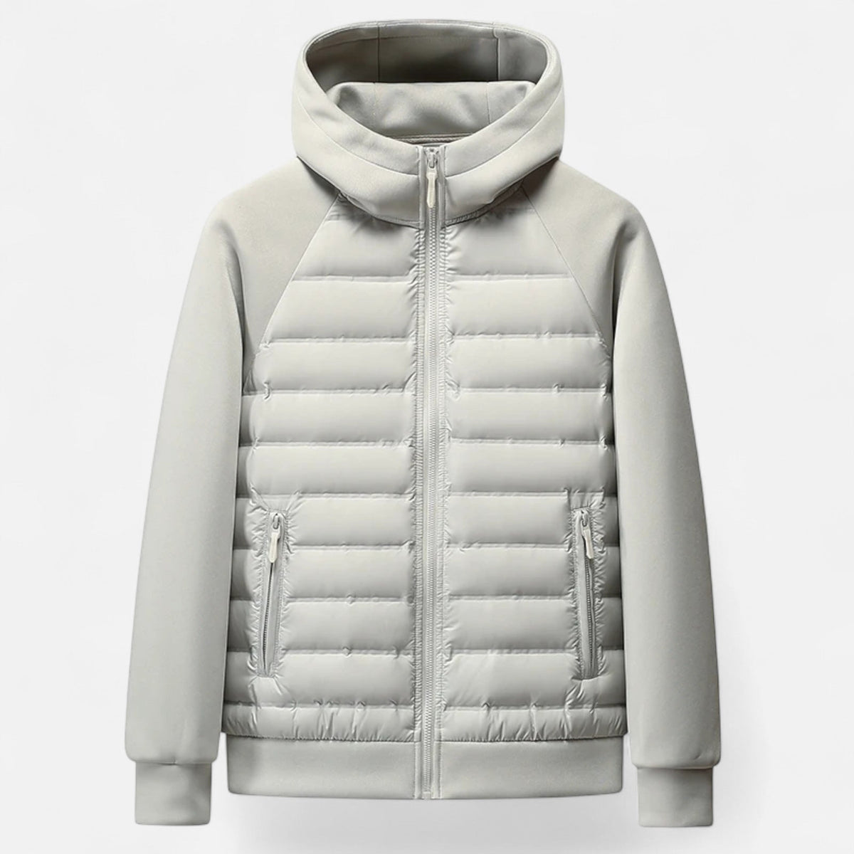 Men's Hooded Down Jacket — Quilted Panels, Lightweight Warmth 7