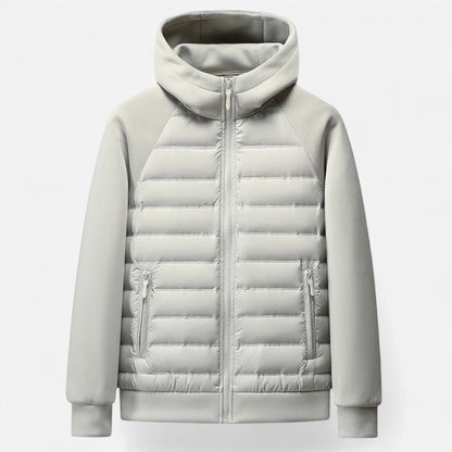 Men's Hooded Down Jacket — Quilted Panels, Lightweight Warmth 7