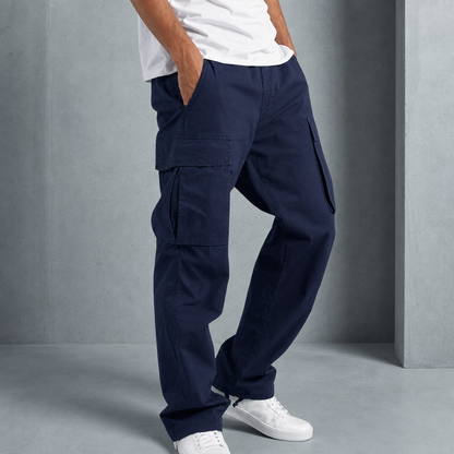 Relaxed Fit Cargo Pants — Premium Cotton Blend Multi-Pocket 4