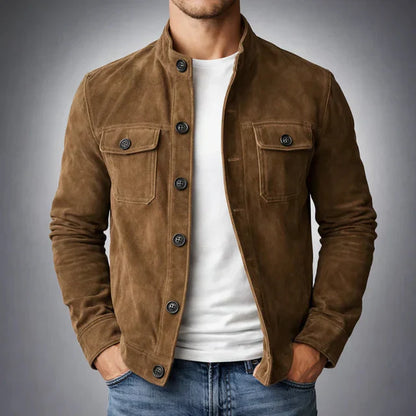 Classic Pocket Suede Jacket — Premium Italian Suede Men's Coat 2