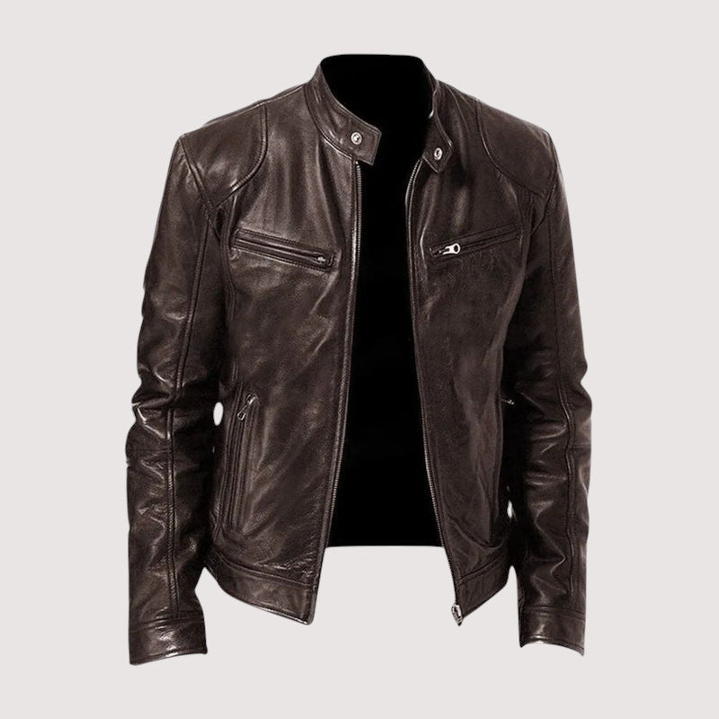 Torino Men's Genuine Leather Jacket — Classic Structured Fit 3