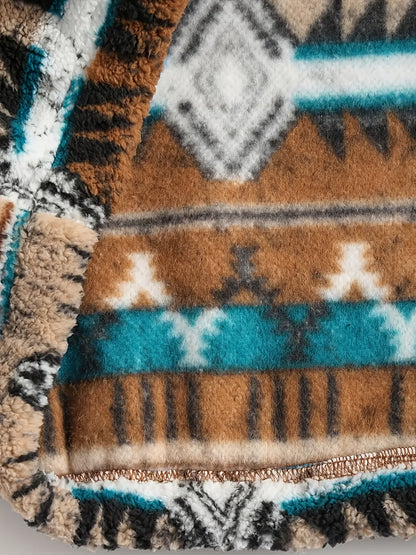 Heritage Half-Zip Pullover — Cozy Geometric Knit with Pocket 5