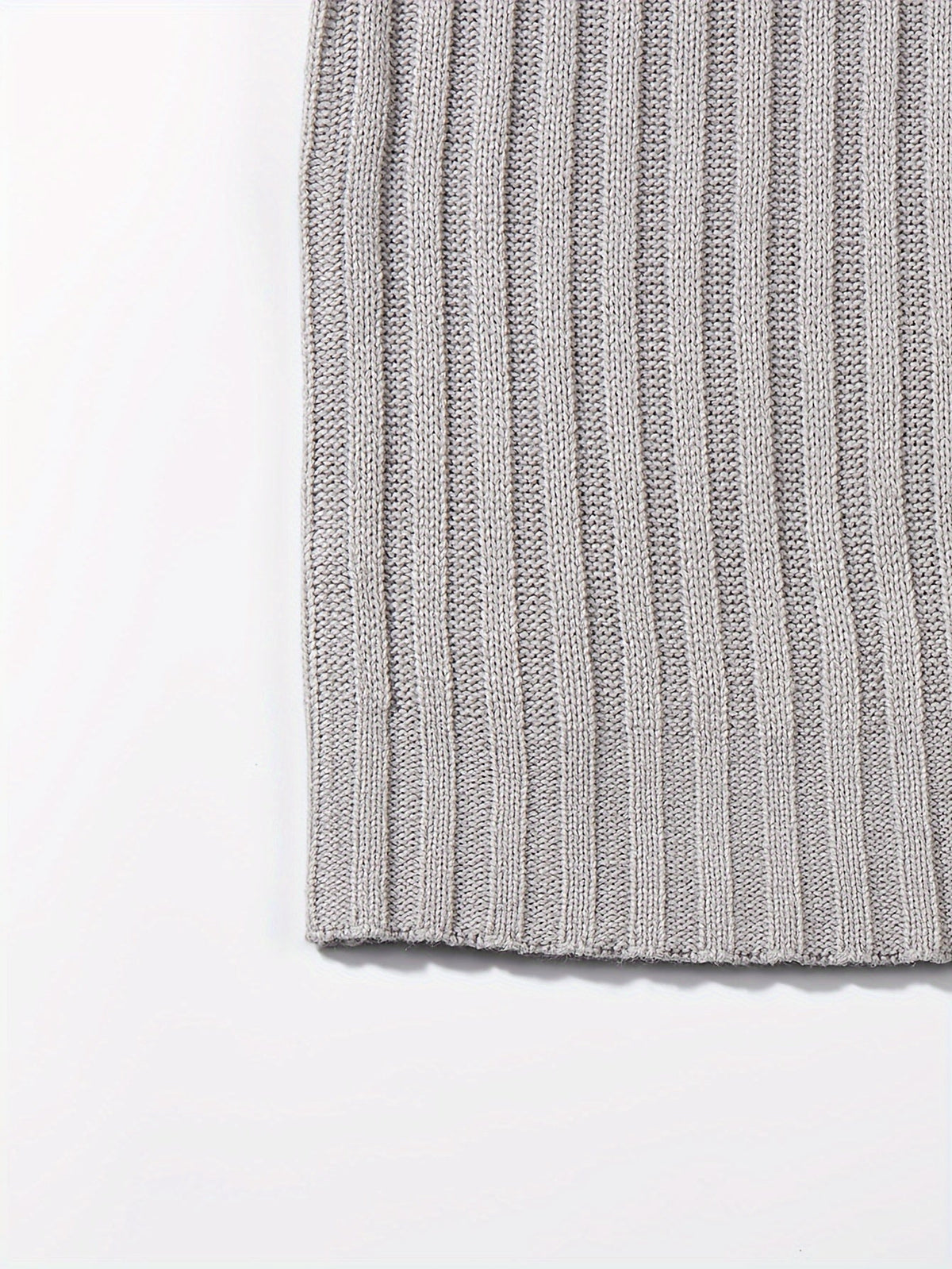Ribbed Pullover Sweater — Relaxed High-Neck Comfort Knit 7
