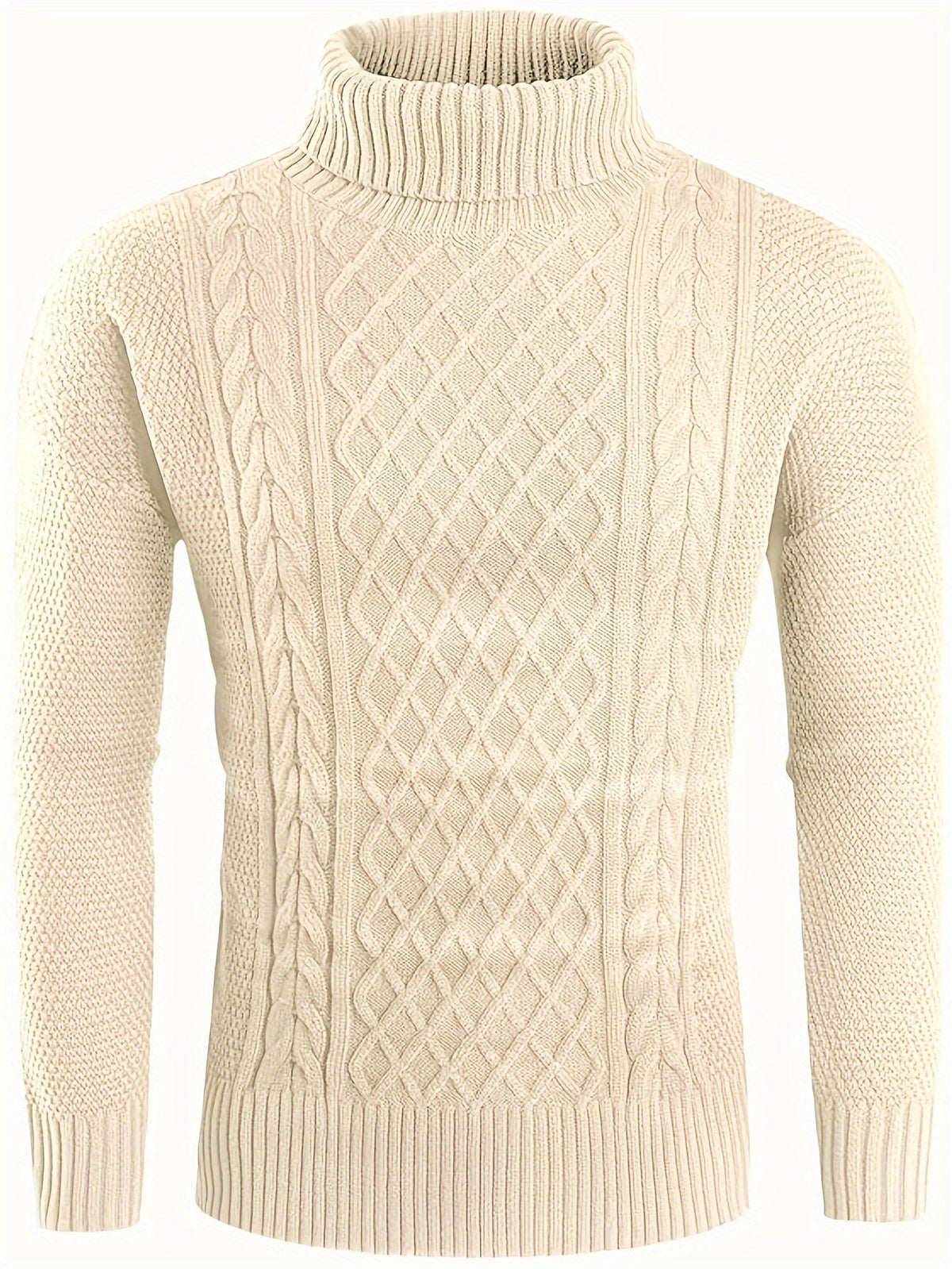 Ambrose Cable-Knit Turtleneck Sweater — Classic Cozy Fit 5