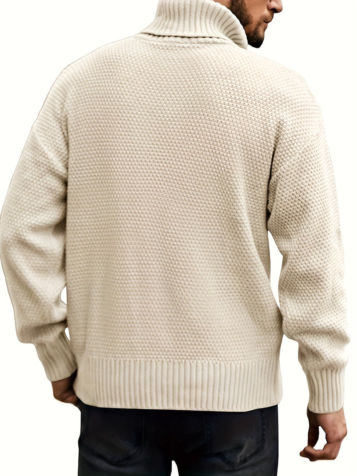 Ambrose Cable-Knit Turtleneck Sweater — Classic Cozy Fit 3