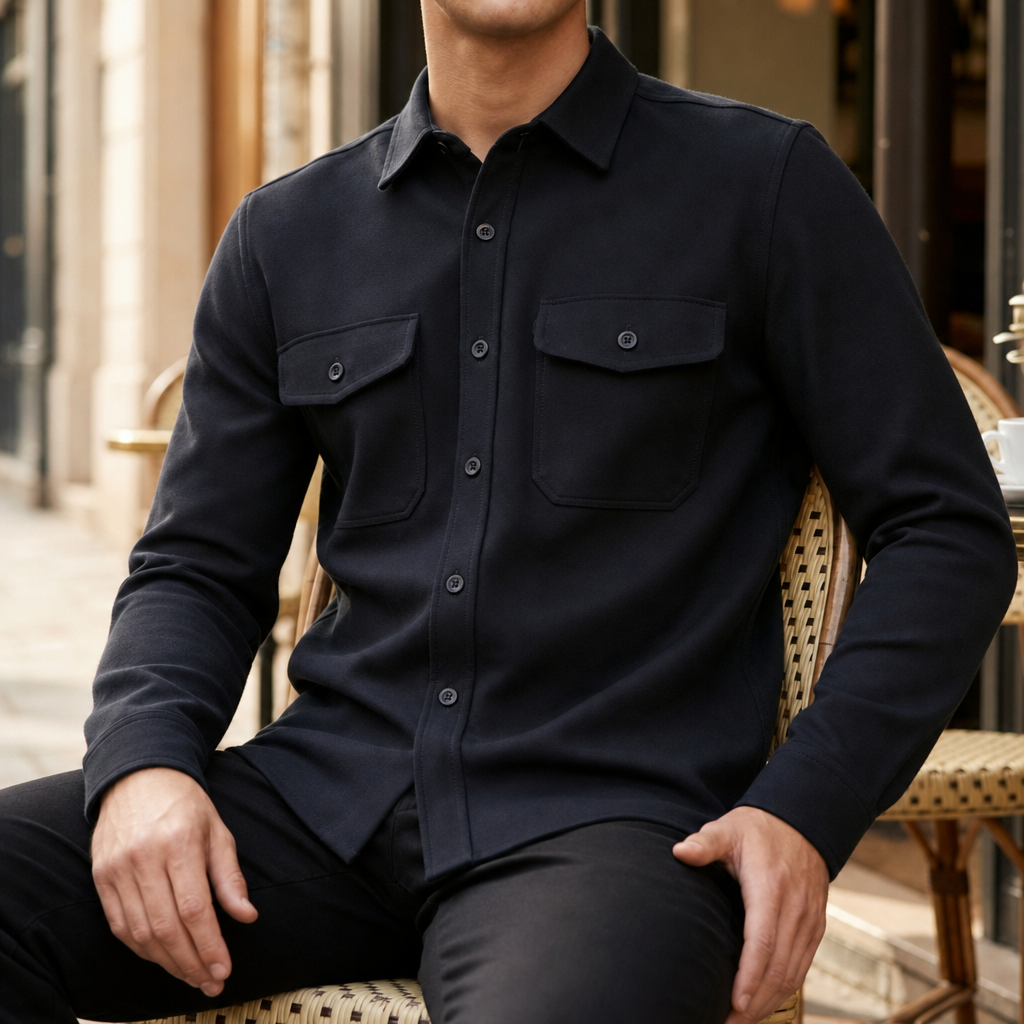 Almeria Relaxed Fit Shirt Jacket — Classic Button-Up Style 6