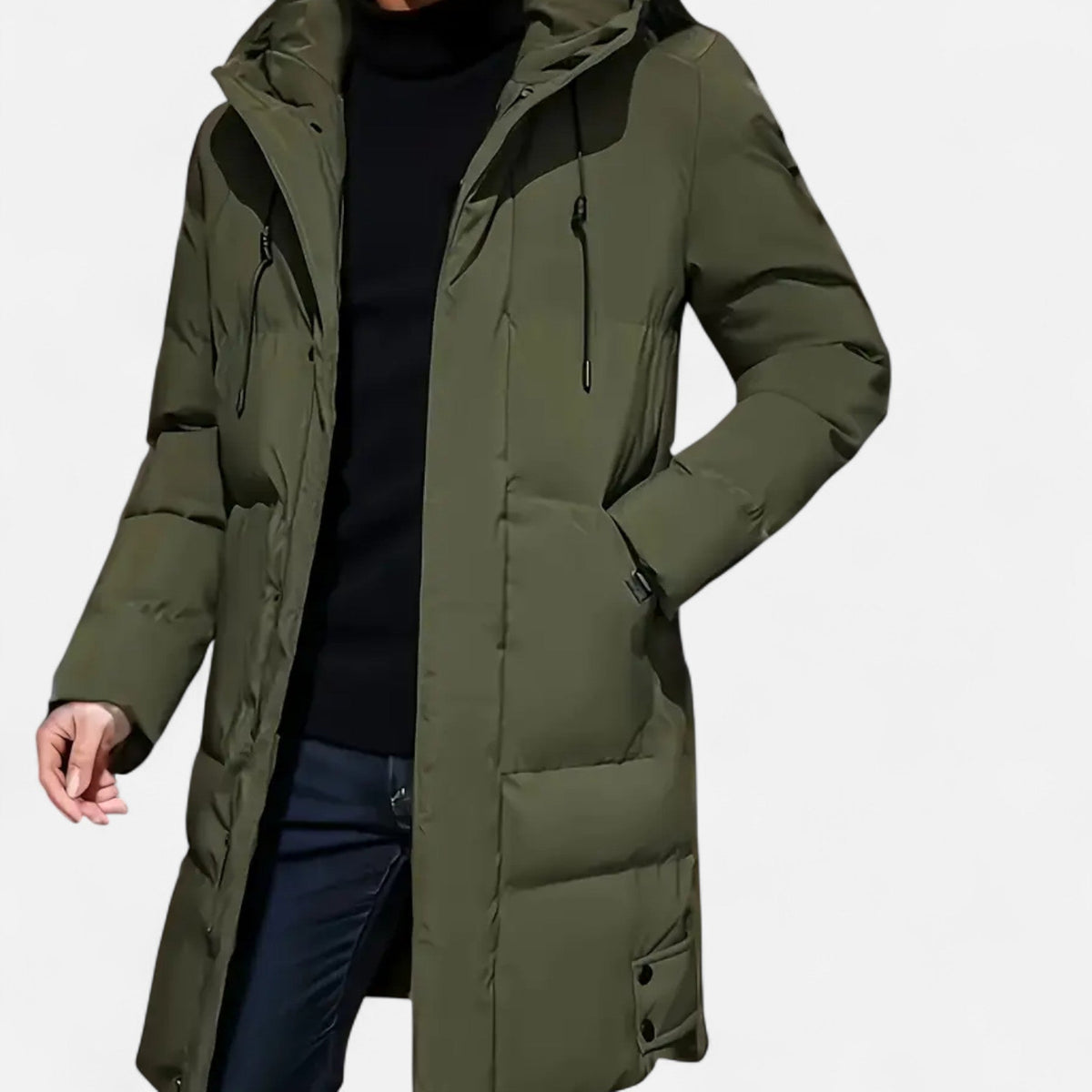 Men's Warm Hooded Winter Jacket — Insulated Regular Fit 1