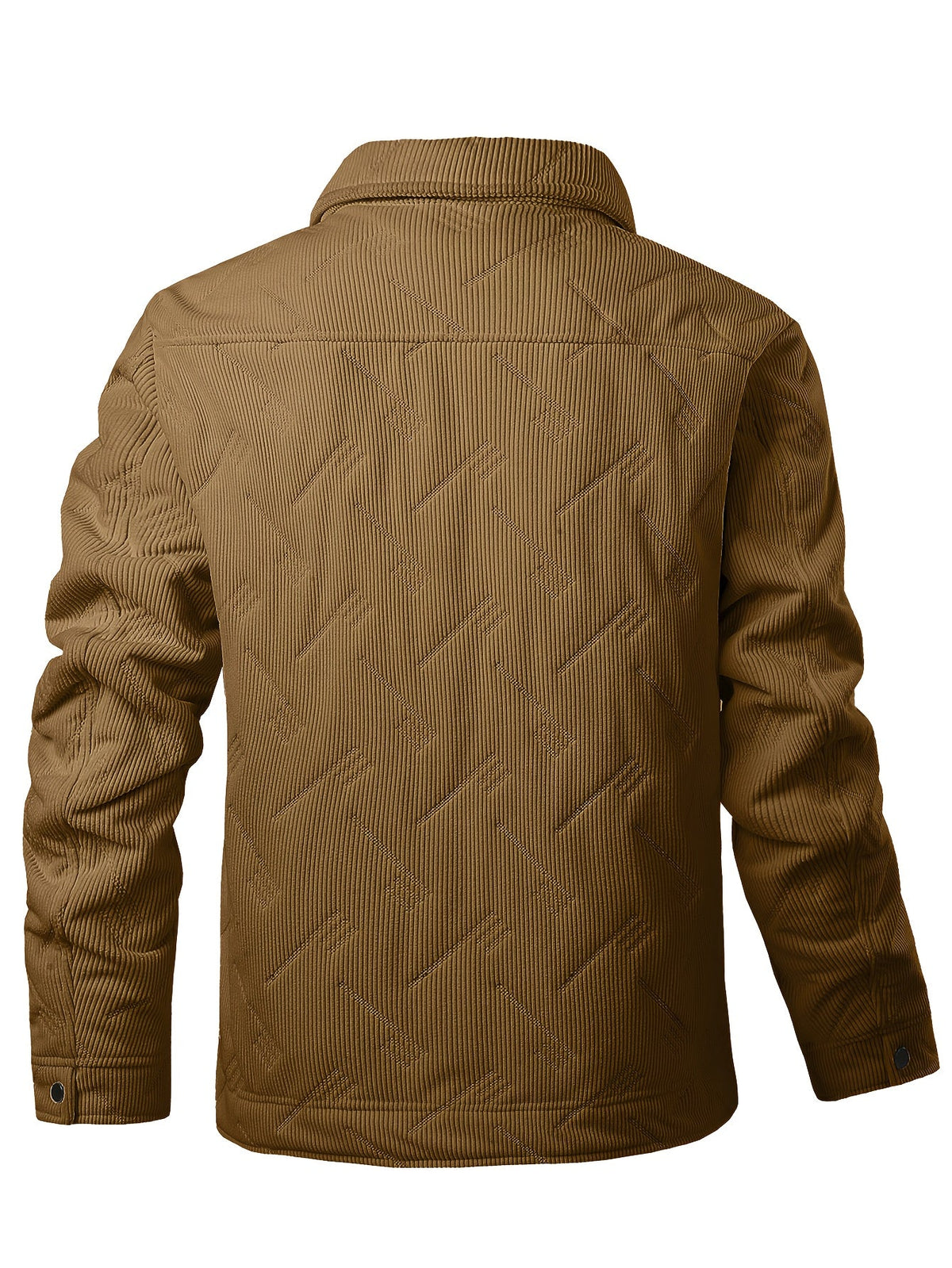 Warm-Lined Trucker Jacket — Snap Button Classic Fit Coat 2