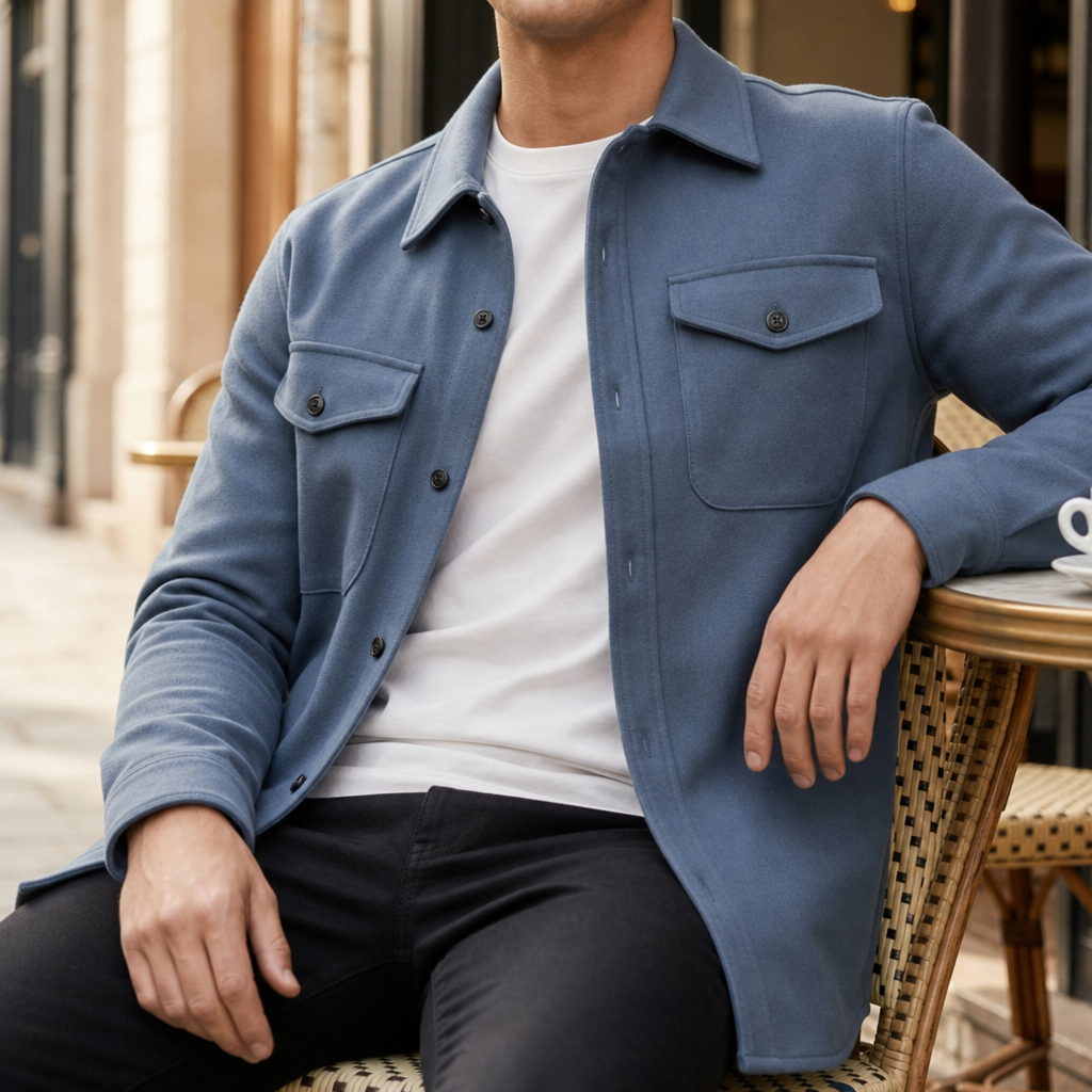 Almeria Relaxed Fit Shirt Jacket — Classic Button-Up Style 7